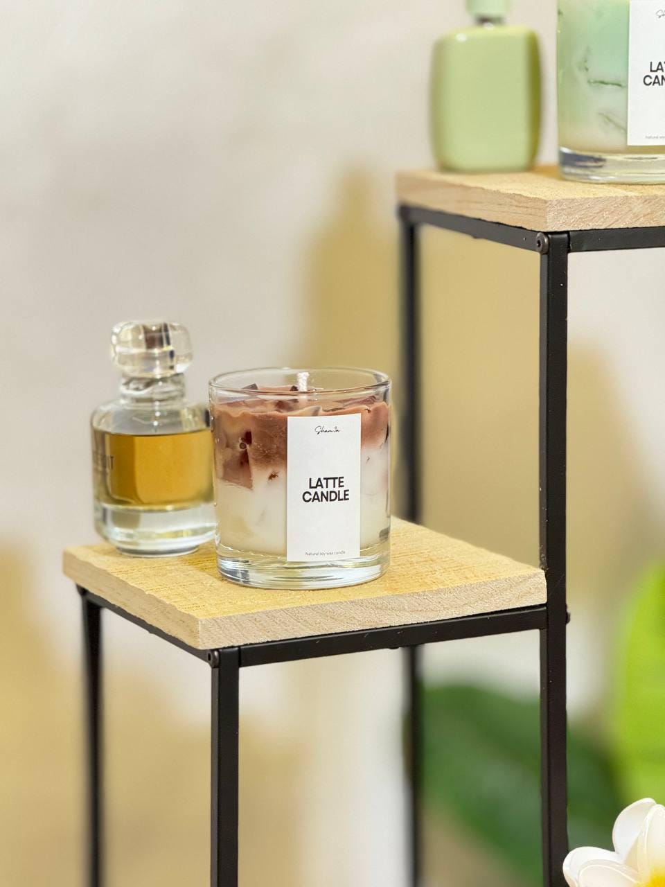Bougie Latte Artisanale Marocaine – Fait Main par Zaynah | Éco-Friendly & Déco Élégante