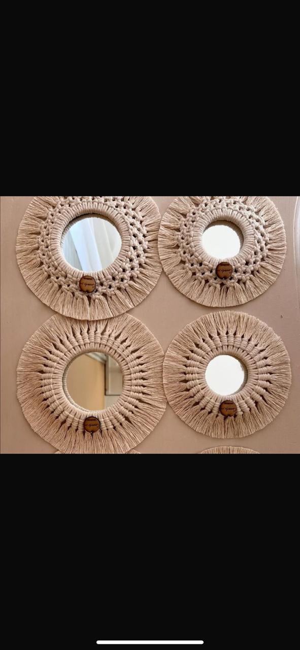 miroir macrame